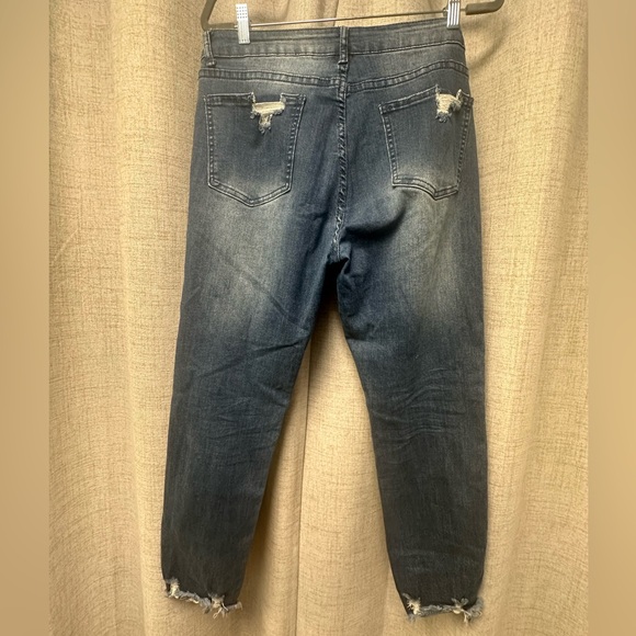 Distressed Blue Jeans - Picture 2 of 4
